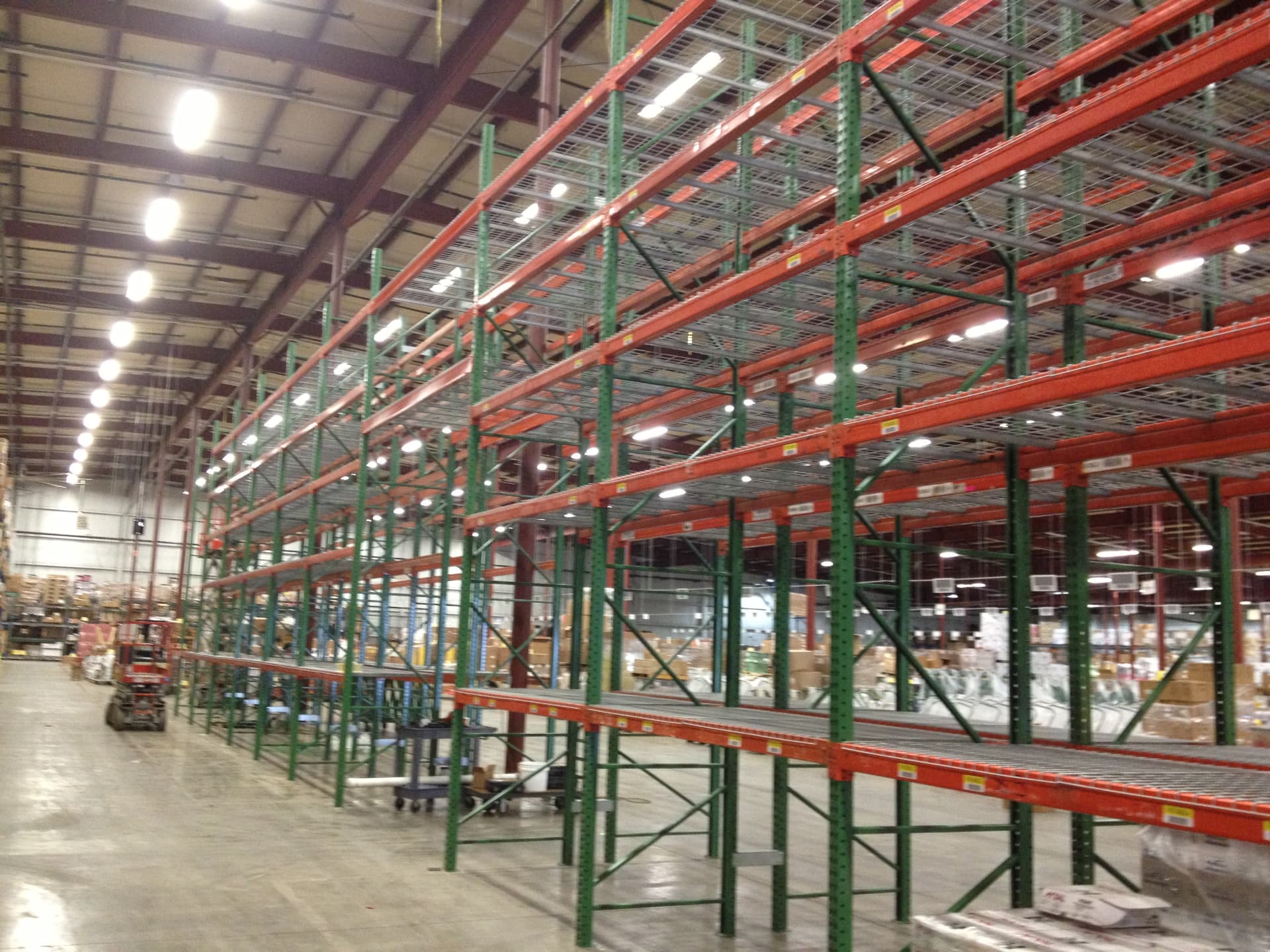 Pallet rack installation