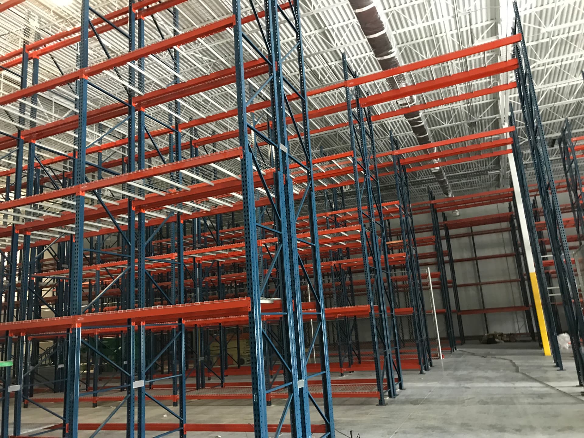 Pallet rack installation