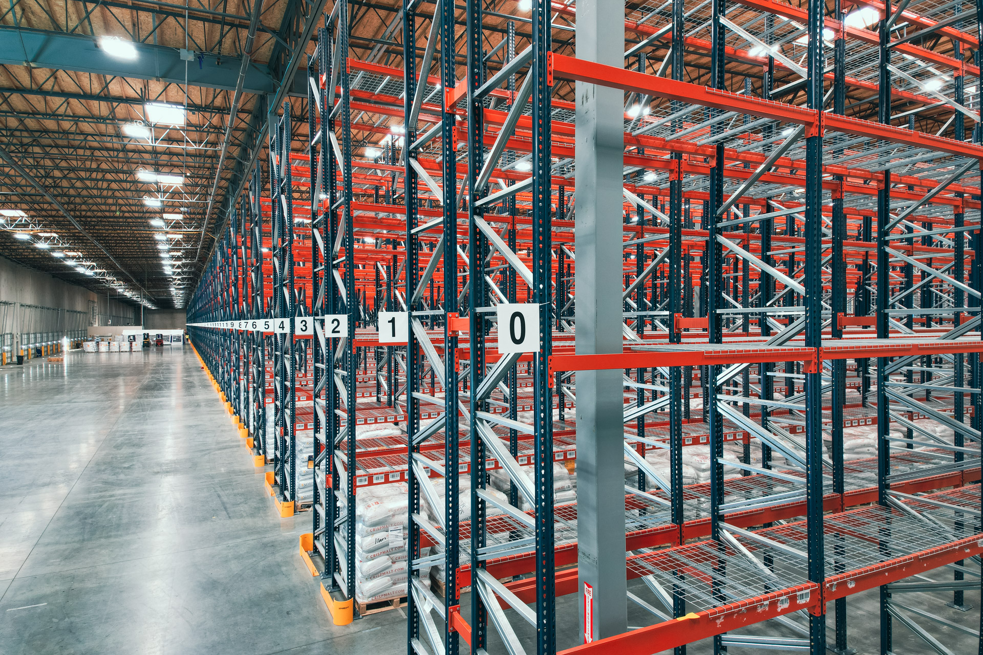 Industrial warehouse racking installation in Miami Florida